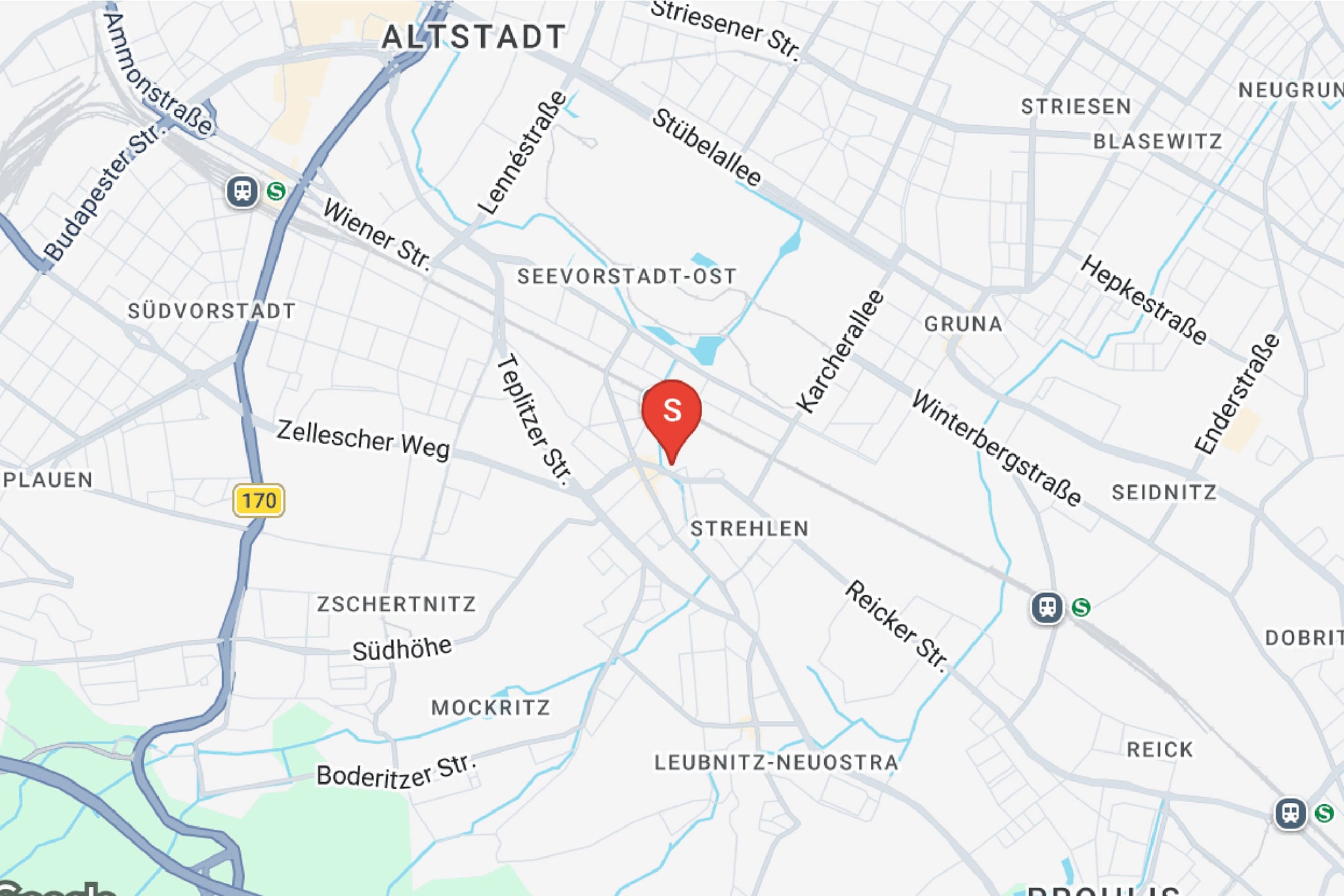 Karte Therapiezentrum Elbflorenz