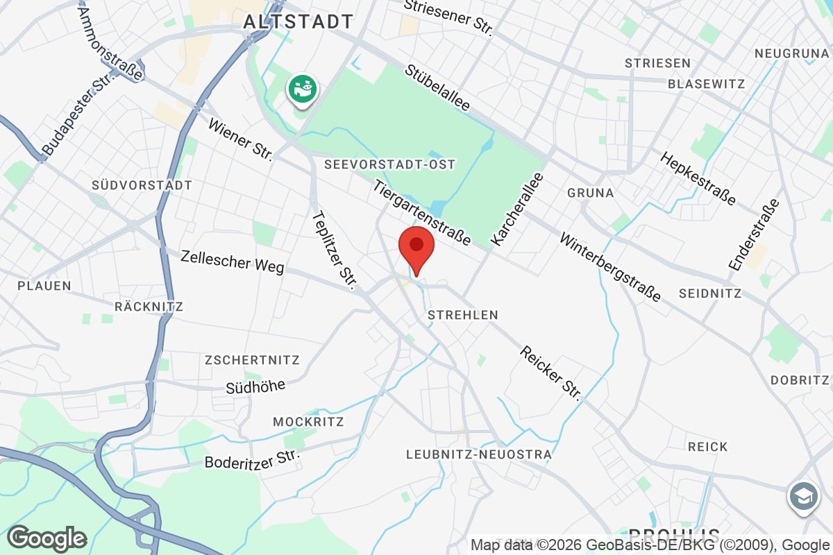 Karte Therapiezentrum Elbflorenz