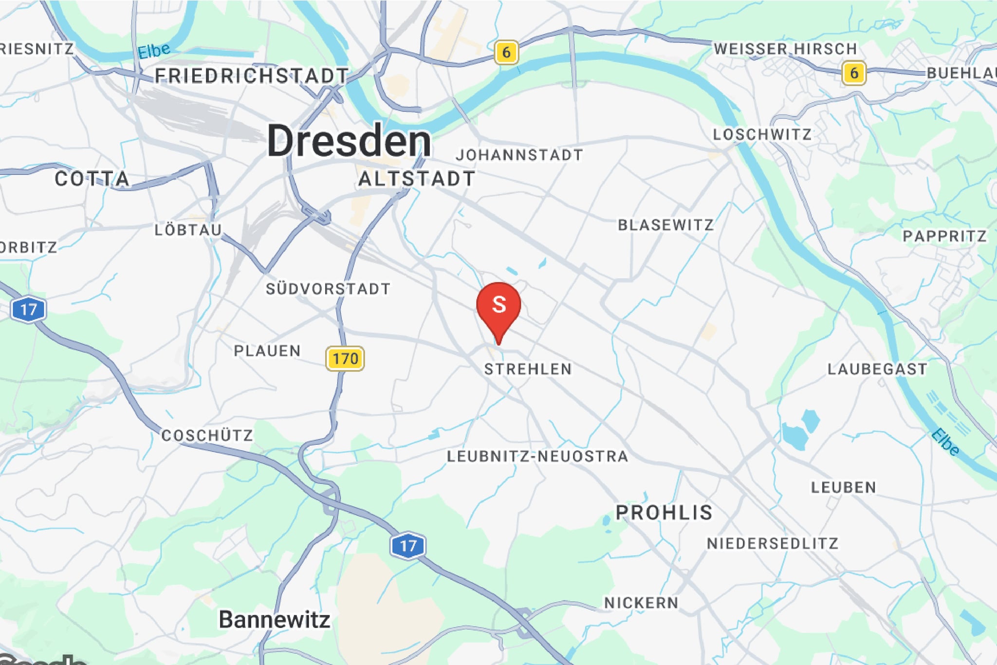 Karte Therapiezentrum Elbflorenz